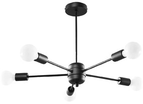 Черна висяща лампа 66x66 cm Benedett - Nice Lamps