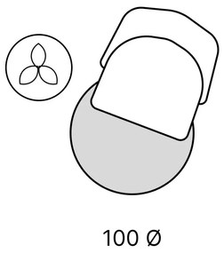Розов детски килим ø 100 cm Comfort - Mila Home