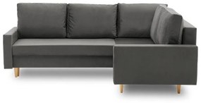 Представяме ви модерния диван TEPIS, 224x75x172,  monolith 92, дясно