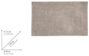 Бежов текстилен килим за баня 50x80 cm Chenille – Allstar