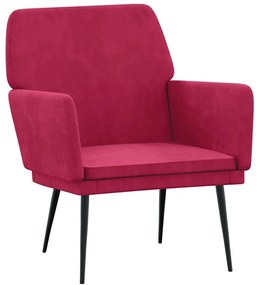 351376 vidaXL Кресло, виненочервено, 62x79x79 см, кадифе
