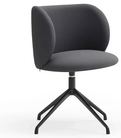 Тъмносив тапициран трапезен стол Mogi – Teulat