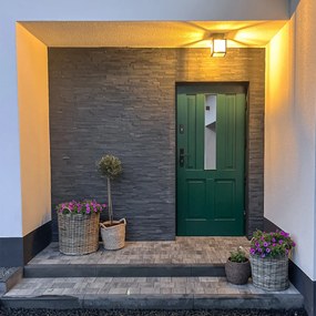 Индустриален външен плафон черен 1-светлина - Rotterdam