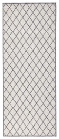 Сив и кремав килим на открито , 80 x 250 cm Malaga - NORTHRUGS
