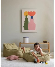 Розова детска възглавница за диван от букле Star – Wigiwama