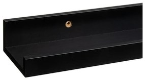 Черен стенен рафт за картини 80 cm – Casa Selección