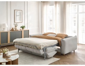 Светлосив сгъваем диван 214 cm Ernest – Bobochic Paris