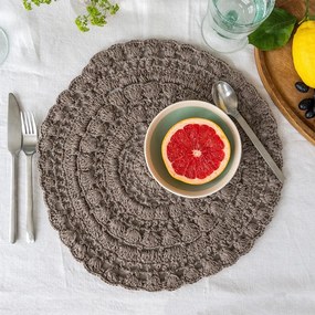 Подложка за хранене със смес от памук ø 35 cm Crochet – Rex London
