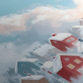 Картина на платно – Заснежено селце