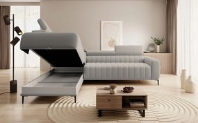 Ъглов диван Елизия-екру-десен