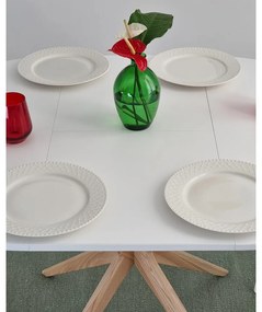 Кръгла сгъваема трапезна маса с допълнителна плоча ø 90 cm Jubi – Ragaba