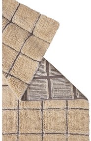 Ръчно изработена вълнена пътека в кехлибарен цвят 80x230 cm Mosaic Amber – Lorena Canals