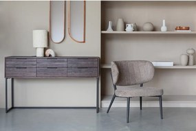 Тъмнокафяв скрин от масивно тиково дърво Webster – White Label