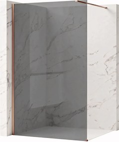 Параван за душ Rea Flexi Grey / Brush Copper 120