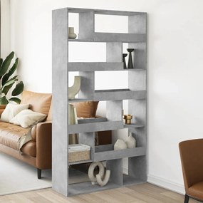 3309504 vidaXL Разделител за стая бетонно сив 100x33x187,5 см инженерно дърво