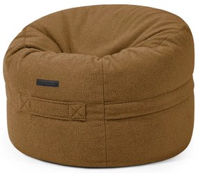 Кафяв детски пуф от букле Roll 80 – SLOWDOWN