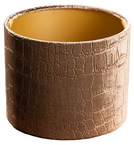 Кадифена абажура с дизайн на крокодил и златно покритие 18/18/14