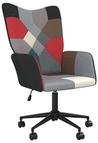 328206 vidaXL Релакс стол, пачуърк, плат