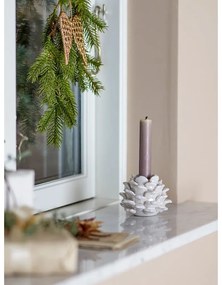 Свещник от каменна керамика Pine – Bloomingville