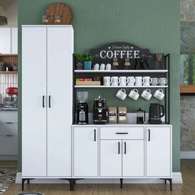 Многофункционален шкаф JE148, цвят Бял