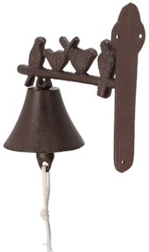 Чугунена камбана за стена с декоративни птици Esschert Design - Esschert Design