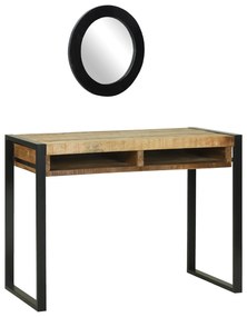 Sonata H Тоалетка с огледало 100x50x75 см Масивно дърво манго