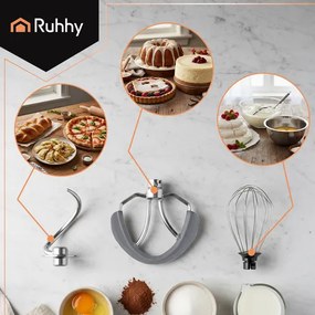 Планетарен миксер Ruhhy 1700W – Кухненски робот с купа