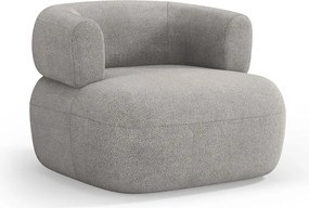 Светлосиво кресло от плат букле Jenny – Micadoni Home