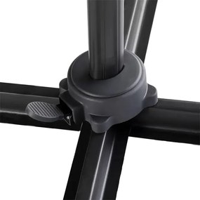 Градински чадър със странична стойка Hesperide Cayo, 3x3 m - Шисти