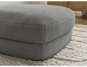 Тъмносива табуретка от прежда с примки от букле Leonore – Bobochic Paris