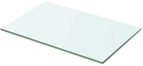 3051560 vidaXL Рафтове, 2 бр, панели прозрачно стъкло, 50x25 см