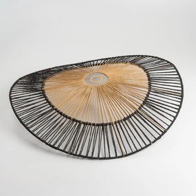 Универсален абажур KERIA, Ø 100 см, кафяв/черен