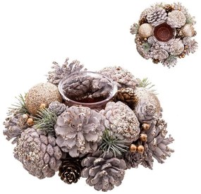 Свещник от пластмаса и стъкло - Casa Selección