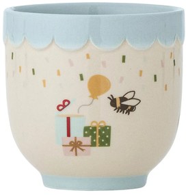Синя/кремава глинена детска чаша 150 ml Celebrate – Bloomingville Mini