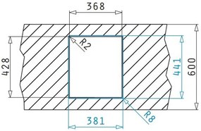 мивка Pyramis Lume 1B-34X40