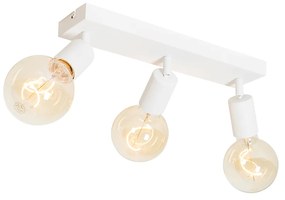 Модерен прожектор бял правоъгълен 3-светлина - Facil