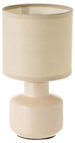 Бежова керамична настолна лампа с текстилен абажур (височина 22 cm) - Casa Selección