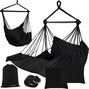 Висящ бразилски фотьойл 2в1 BOHO с възглавници