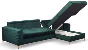 Ъглов диван Consuegra -Зелена