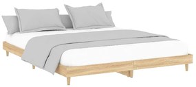 832048 vidaXL Рамка за легло без матрак сонома дъб 120x200 см инженерно дърво