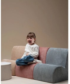 Светлокафяв детски стол от рипсено кадифе Cloud – Wigiwama