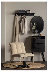 Бежов фотьойл със златиста основа Fie Fire - WOOOD