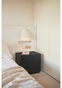 Черно нощно шкафче Doric - Teulat