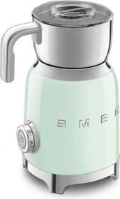 Уред за разпенване на мляко Smeg MFF11PGEU, 500 W, 600 мл, 8 програми, Подвижна кана, Автоматично изключване, Пастелно Зелен