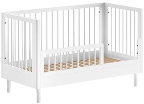 Бяло детско креватче 70x140 cm от масивен бук Forrest – Vipack