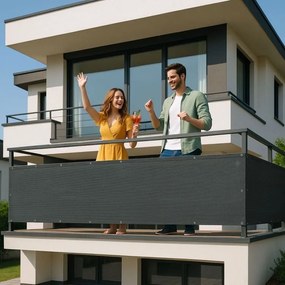 HDPE балконски екран с мрежа - защитен екран за балкони и огради Šírka: 100 cm | Dĺžka: 700 cm