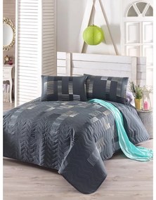 Ватирана покривка за двойно легло с калъфки за възглавници Tracy, 200 x 220 cm Trace - Mijolnir