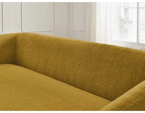 Шенилов сгъваем диван в цвят горчица 228 cm Neyo – Bobochic Paris