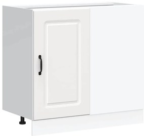 854318 vidaXL Кухненски шкаф, "Kalmar", бял, инженерно дърво