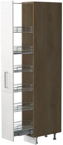 Висок подов шкаф Hudson K21-30-1KZ-White glossy - Gray